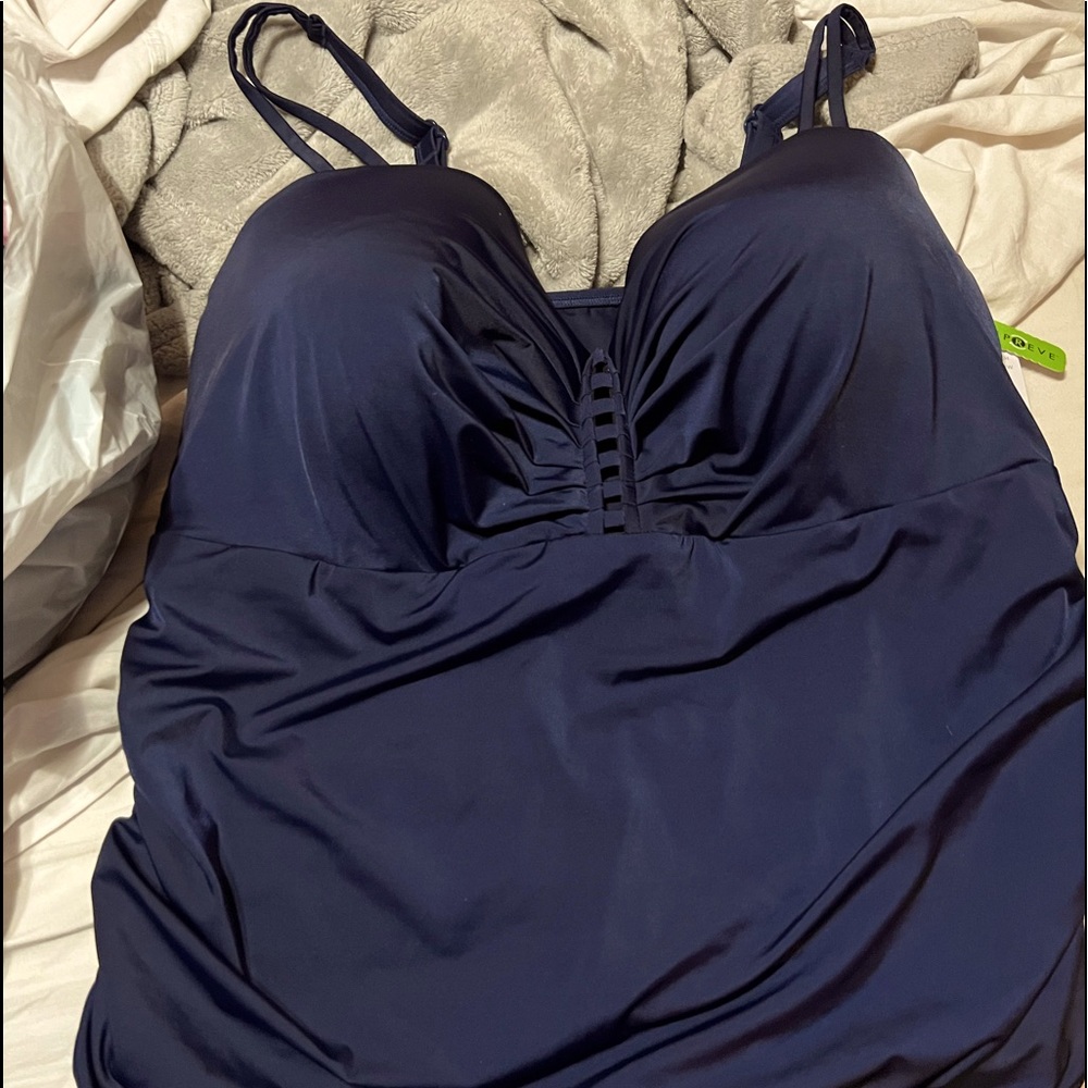 Cacique Gorgeous Blue Swim Top